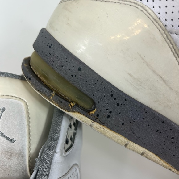 Jordan After Game 428825-102 White/ Metallic Silver CMNT GRY Mens Size 15 - Picture 2 of 10